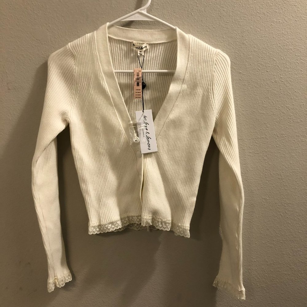 NWT, Victoria Secret, For Love And Lemons, Cardigan Sweater, Size XS, Retail $79